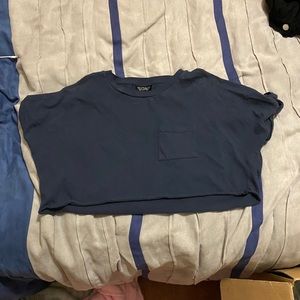 navy blue crop top